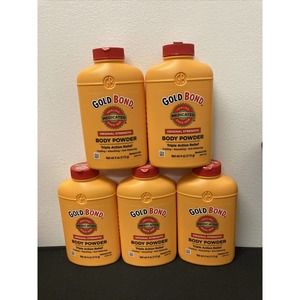 Gold Bond Body Powder Medicated Original Strength 4 Oz Each TALC 5 Pack TALCO